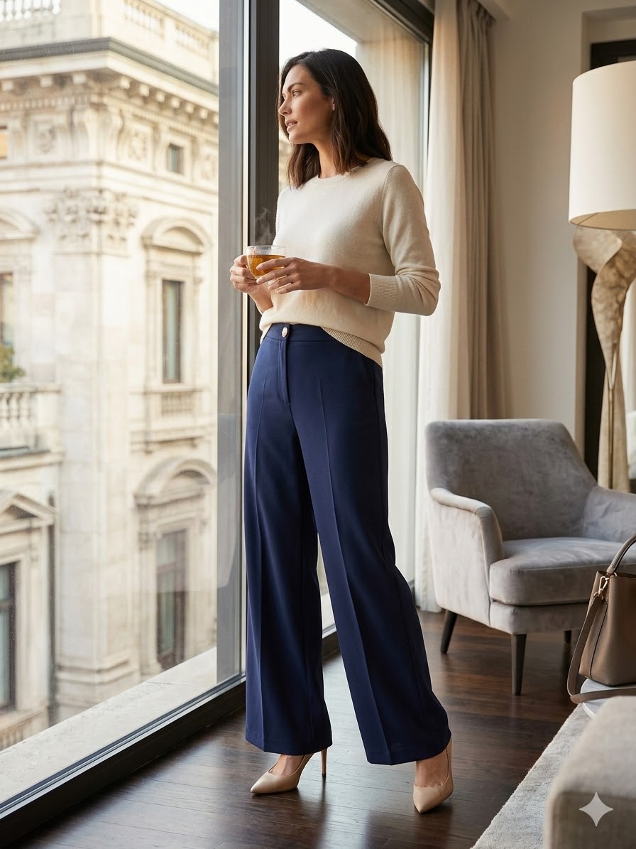 Pantaloni Blue Navy Patrizia Pepe